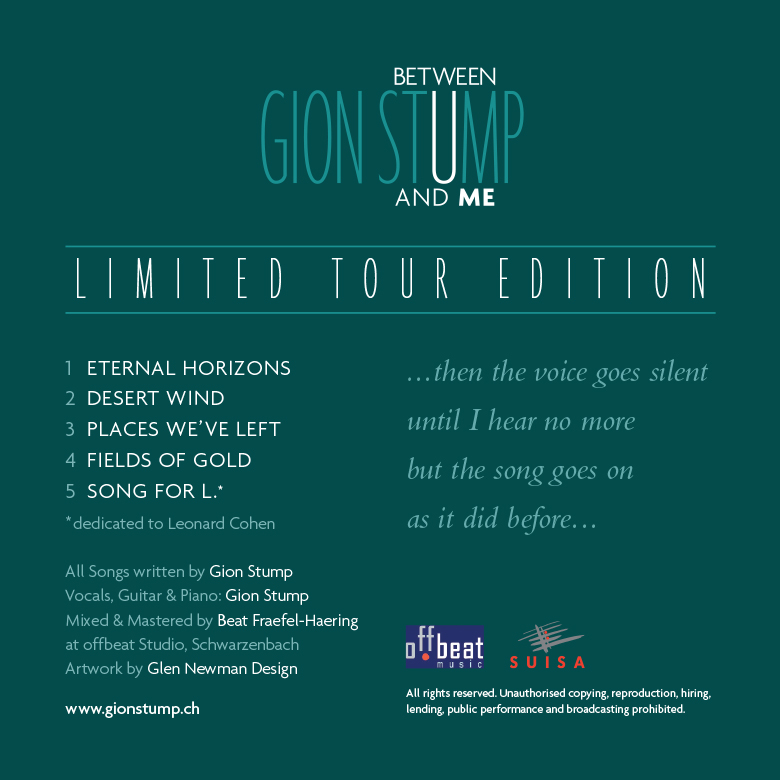Glen Newman Design Gion Stump CD Cover
